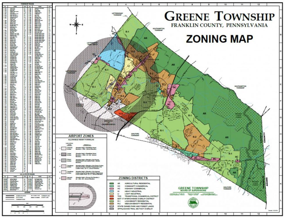 Township Maps Greene Township, Franklin County, Pennsylvania